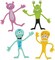 12 Bendable Classic Monsters Toy Party Favor Gift Costume Accessory